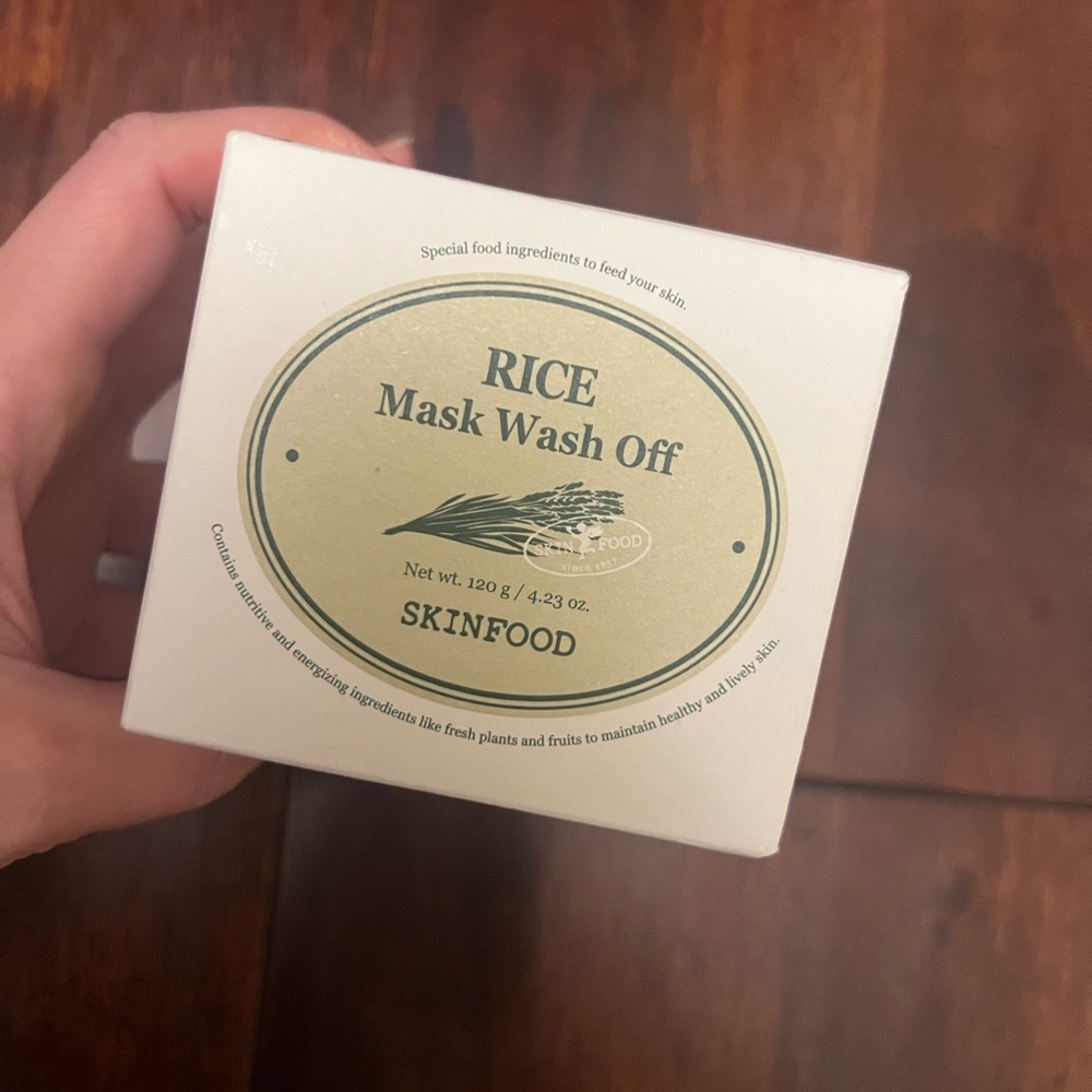 SKINFOOD Rice Mask Wash Off 4.23oz / Gently Exfoliates the Skin/Softening skin